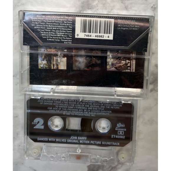 Dances with Wolves Cassette Tape Original Motion Picture Soundtrack John Barry - Picture 2 of 4